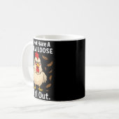 Kip Ik Ben Niet Gek, Grappig, Grappen, Koffiemok (Voorkant links)