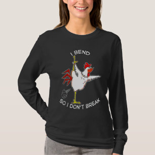 Kip ik buig dus ik breek geen Yoga Farmer T-shirt