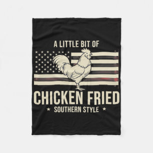 Kip, ik draag een beetje 'Chicken Fried' Sou Fleece Deken