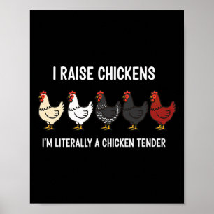 Kip, ik fok kippen, ik ben letterlijk een kip poster