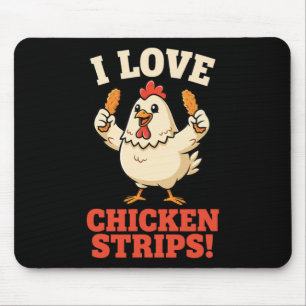 Kip, ik hou van kipfilet! Grappige kip-humor Muismat
