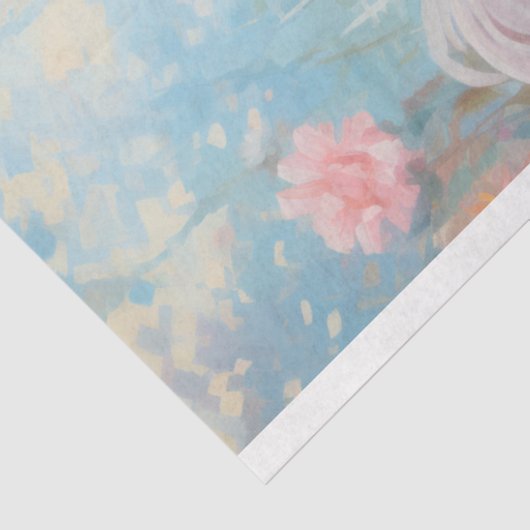 Kip in bloemen 3 Decoupage papier (Detail)