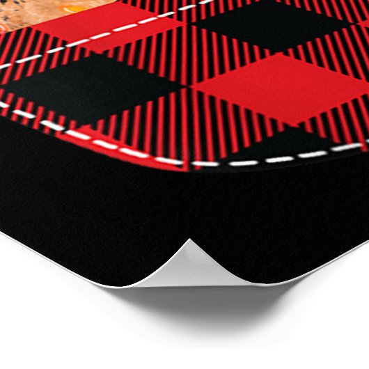 Kip in Cket Grappig Kerstmis Geplaagd Cket Kip Chr Poster (Hoek)