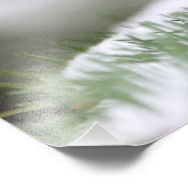 Kip in de sneeuw foto afdruk (Hoek)