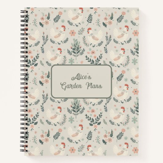 Kip in de tuin notitieboek (Voorkant)