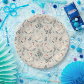 Kip in de tuin papieren bordje (Feest)