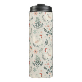 Kip in de tuin thermosbeker