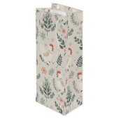 Kip in de tuin wijn cadeautas (Achterkant Gekanteld)