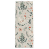 Kip in de tuin wijn cadeautas (Achterkant)