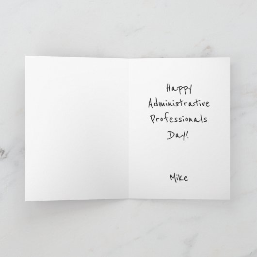 Kip in een bril Admin Day Feestdagen Kaart (Binnen)