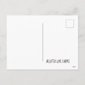 Kip in een pompoen feestdagenkaart (Achterkant)