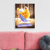 Kip in een Tutu Canvas Afdruk (Insitu (Woonkamer))