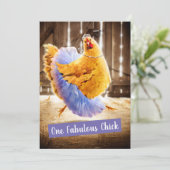 Kip in een Tutu Kaart (Staand voorkant)