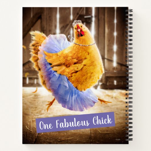 Kip in een Tutu Notitieboek (Achterkant)