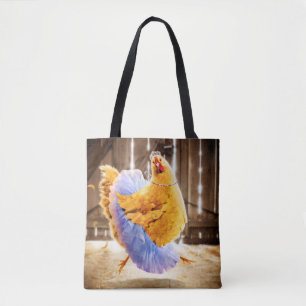 Kip in een Tutu Tote Bag