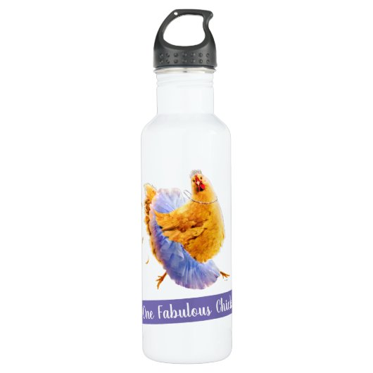 Kip in een Tutu Waterfles (Voorkant)