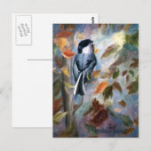 Kip in het Briefkaart van de Herfst (Voorkant / Achterkant)