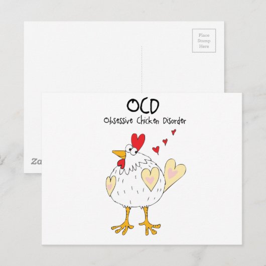 Kip in Liefde Briefkaart (Voorkant / Achterkant)