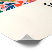 Kip in Matisse-stijl Kunstprint Grappig Roze Poster (Hoek)