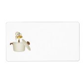 Kip in soep label (Voorkant)