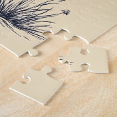 Kip inkt illustratie op Tan Legpuzzel (Zijkant)
