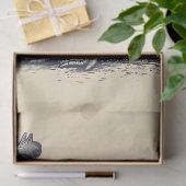 Kip Inkt Illustratie op Tane Decoupage Tissuepapier (Geschenk)