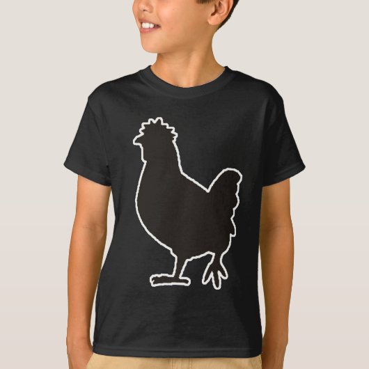 kip is de nieuwe zwarte t-shirt (Voorkant)