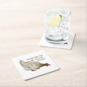 Kip is helemaal uit Clucks Kartonnen Onderzetters (Insitu)