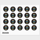Kip Jockey Trump Funny Meme 2 Ronde Sticker (Vel)