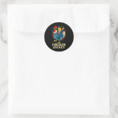 Kip Jockey Trump Funny Meme 2 Ronde Sticker (Tas)