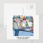 Kip kan de Chicken Scratch van de Doctor niet ontc Briefkaart (Voorkant / Achterkant)