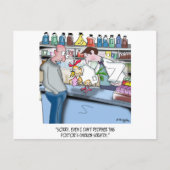 Kip kan de Chicken Scratch van de Doctor niet ontc Briefkaart (Voorkant)