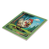 Kip- Keramische Tegel Tegeltje (Zijkant)