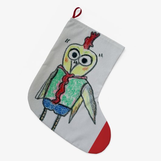 Kip Kerst Kous Grote Kerstsok (Voorkant (Hangend))