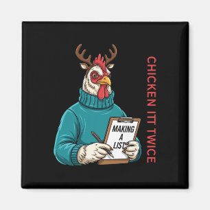 Kip Kerst T-shirt, Maken Een Lijst Kip Het Magneet