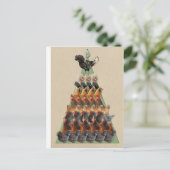 Kip-kerstboom Briefkaart (Staand voorkant)