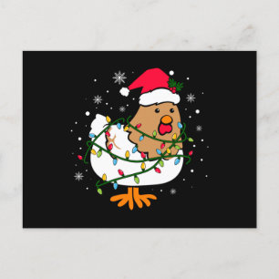 Kip-kerstboom, Chicken Lover-kerstmis Briefkaart