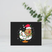 Kip-kerstboom, Chicken Lover-kerstmis Briefkaart (Staand voorkant)