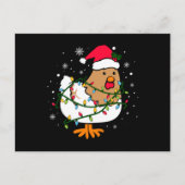 Kip-kerstboom, Chicken Lover-kerstmis Briefkaart (Voorkant)