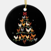 Kip Kerstboom Decoratie Kerst Kippenliefhebber (Voorkant)