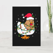 Kip Kerstboom, Kip Liefhebber Kerstmis Kaart (Voorkant)