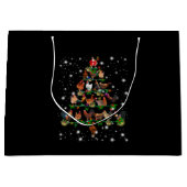 Kip-kerstboom met vlieglicht groot cadeauzakje (Voorkant)