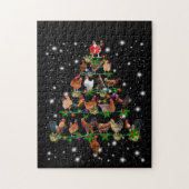 Kip-kerstboom met vlieglicht legpuzzel (Verticaal)