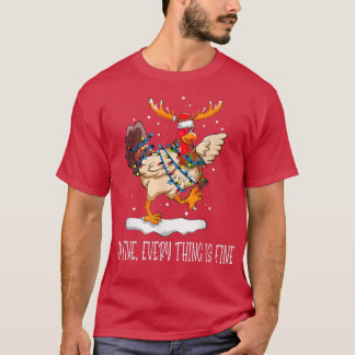 Kip-kerstlampjes, alles is prima, Ch T-shirt