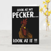 Kip kijk naar mijn pik kijk ernaar  kaart (Gele Bloem)