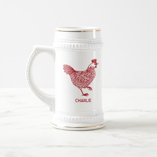 Kip Kip Gepersonaliseerd Bierpul (Links)