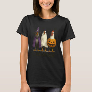 Kip Kip Of Trakt Grappig Halloween Kostuum Verre T-shirt