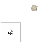 Kip, kippeneieren | Geniet van Ei | Ei mini stempe Rubberstempel (Gestempeld)