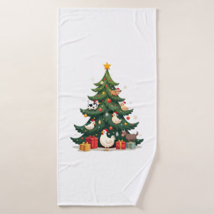 Kip Koe Geit Paard Boerderij Dier Boer Kerstmis Badhanddoek