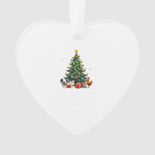 Kip Koe Geit Paard Boerderij Dier Boer Kerstmis Ornament